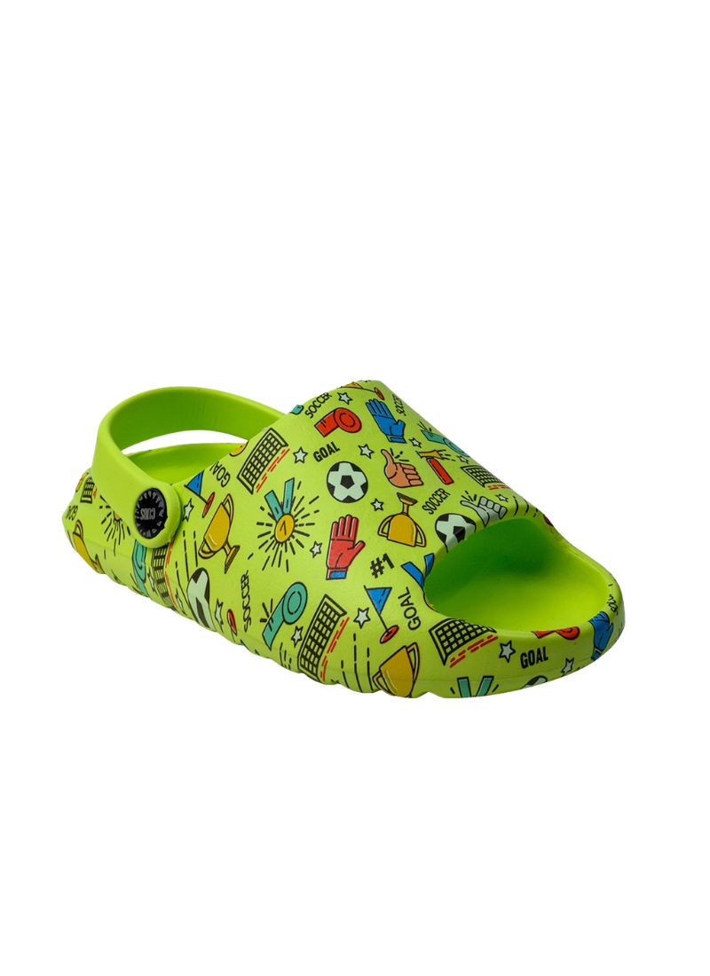 Cubs Open Toe Neon Green Football