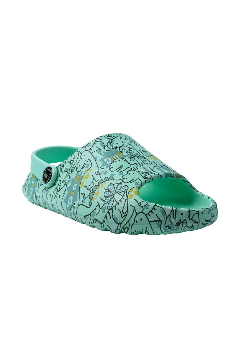 Cubs Open Toe Mint Green Cute Dino