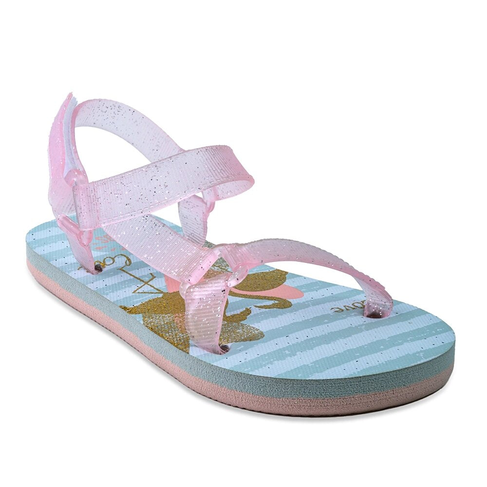 Cubs Sling Sandal Big Girl Golden Flamingo