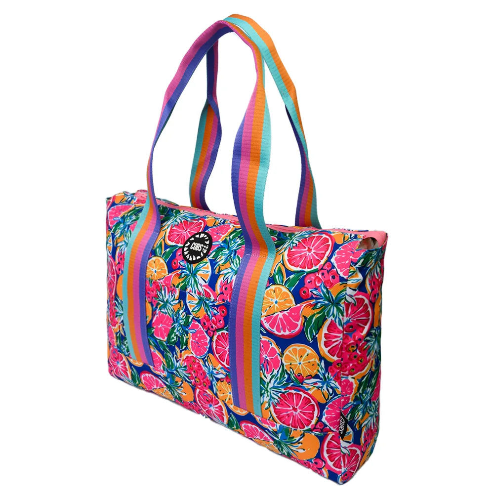 Cubs Tropical Fruit 1 Double Face Tote Bag