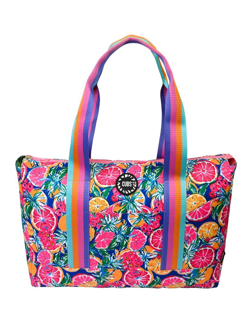 Cubs Tropical Fruit 1 Double Face Tote Bag