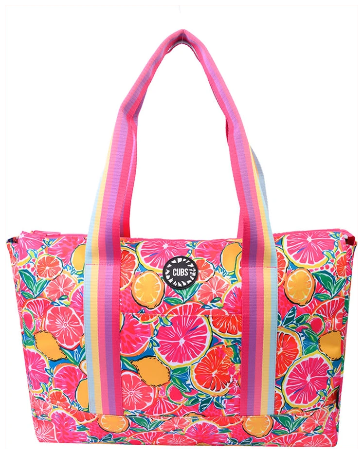 Cubs Tropical Fruit 2 Double Face Tote Bag