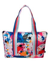 Cubs Blue Tie Dye Splashing Paint Double Face Tote Bag