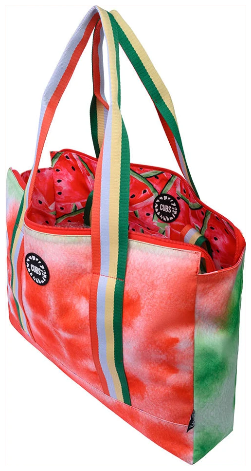 Cubs Green WaterMelon Cocktail Double Face Tote Bag