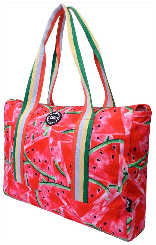 Cubs Green WaterMelon Cocktail Double Face Tote Bag
