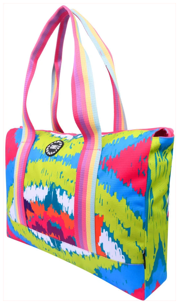 Cubs Tie Dye Star Double Face Tote Bag