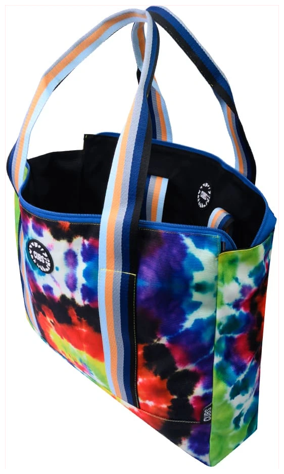 Cubs Always Tanned Tie Dye Black Double Face Tote Bag