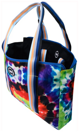 Cubs Always Tanned Tie Dye Black Double Face Tote Bag