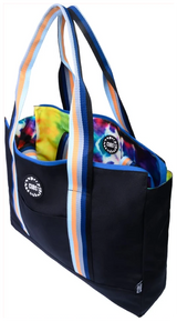 Cubs Always Tanned Tie Dye Black Double Face Tote Bag