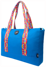 Cubs Happy Tie Dye Turquoise Double Face Tote Bag