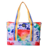 Cubs Smudged Paint & Peach Double Face Tote Bag
