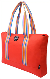 Cubs Smudged Paint & Peach Double Face Tote Bag
