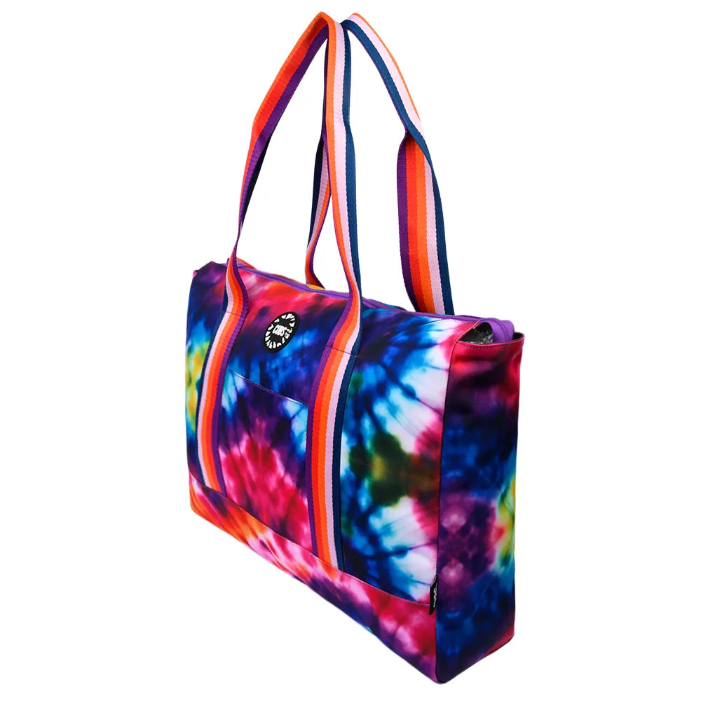 Cubs Deep Purple Tie Dye & Very Purple Double Face Tote Bag