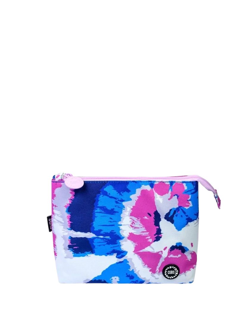 Cubs Blue Tie Dye Medium Pouch
