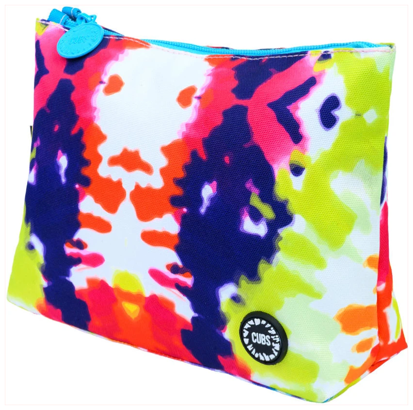Cubs Happy Tie Dye Medium Pouch