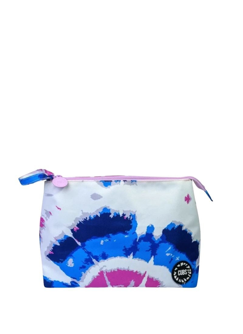 Cubs Blue Tie Dye Large Pouch