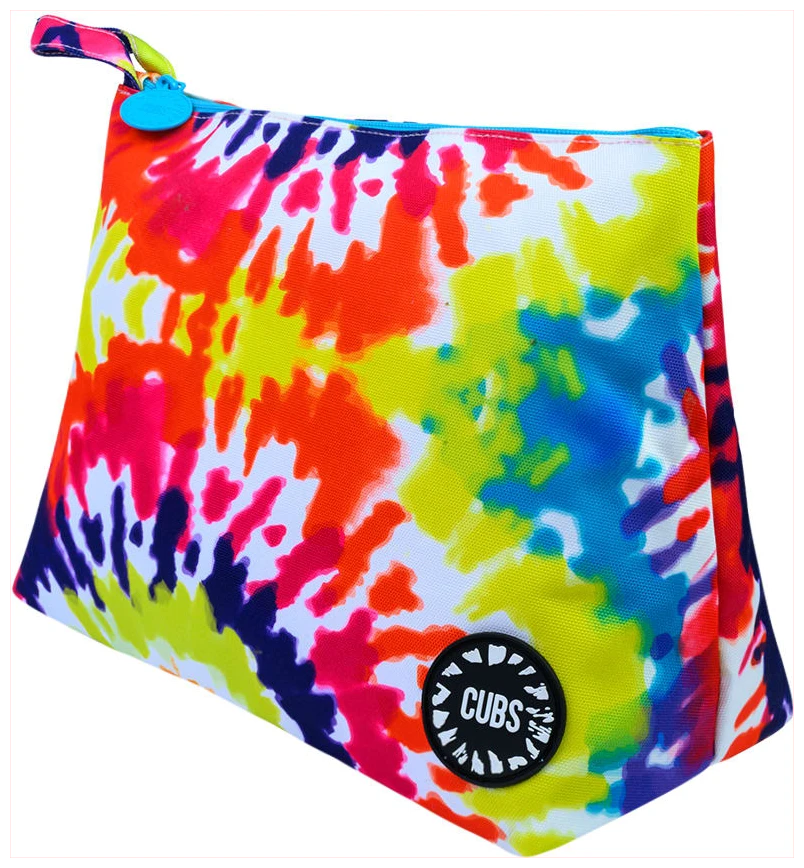 Cubs Happy Tie Dye Large Pouch