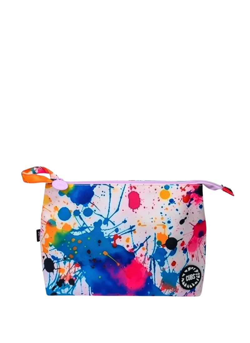 Cubs Splashing Paint Large Pouch