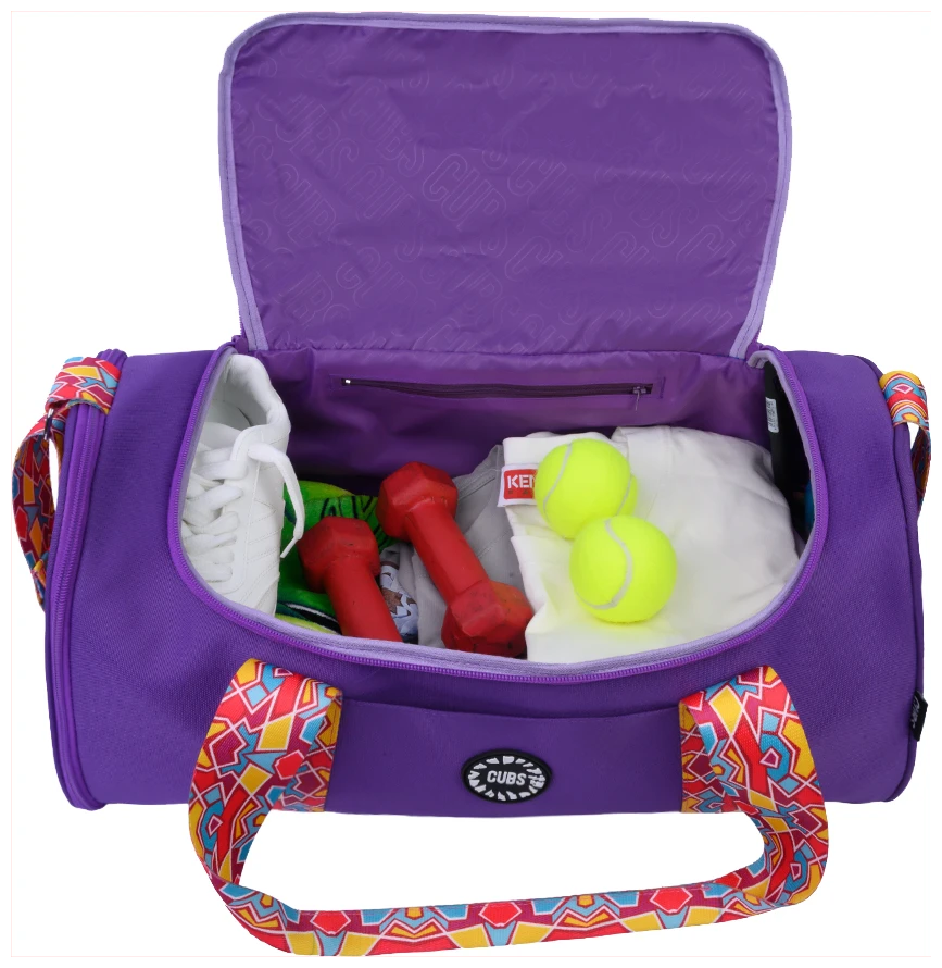 Cubs Very Purple Large Duffle One side Pocket