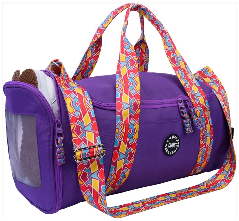 Cubs Very Purple Large Duffle One side Pocket