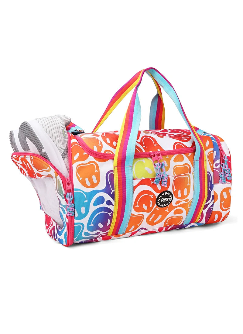 Cubs Goofy Smiles two side Pocket Large Duffel bag