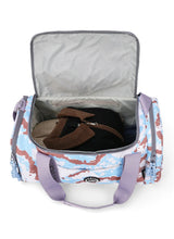 Cubs Baby Blue Tie Dye two side Pocket Large Duffel bag