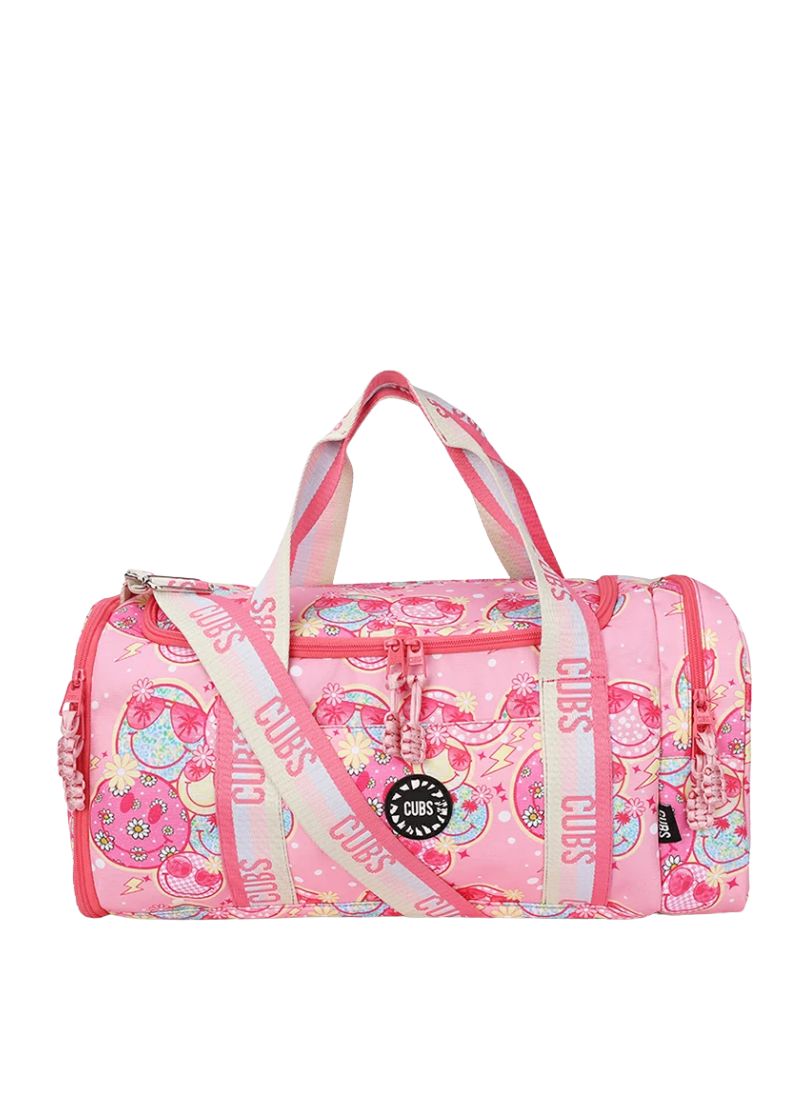 Cubs Smiley Faces two side Pocket Large Duffel bag