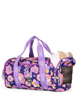 Cubs Deep Purple Roses two side Pocket Large Duffel bag