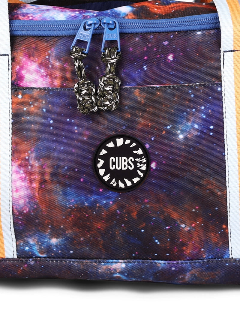 Cubs Purple Galaxy two side Pocket Large Duffel bag