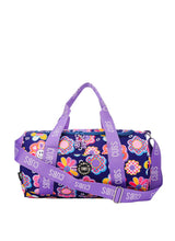 Cubs Deep Purple Roses Medium Duffel Bag
