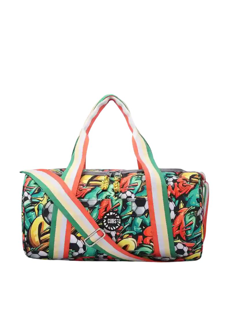 Cubs Football Graffiti Medium Duffel Bag