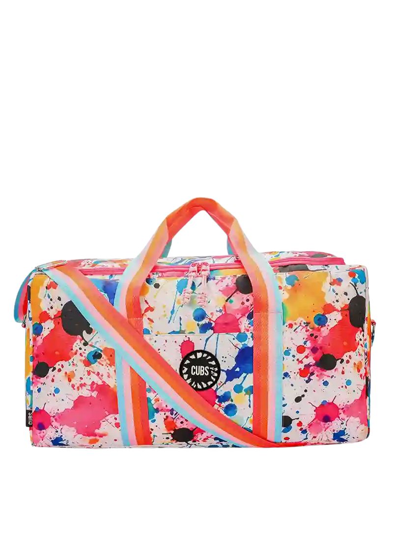 Cubs Splashing Paint Weekender Duffel Bag