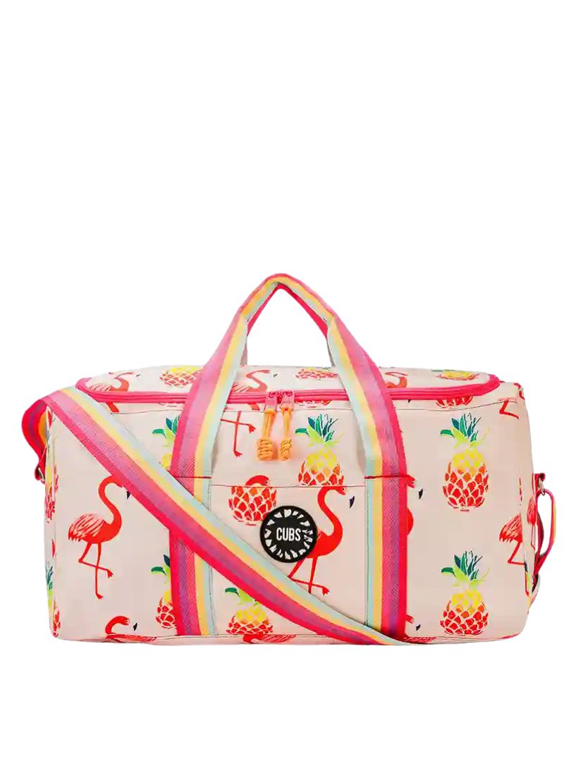 Cubs Peachy Flamingos Weekender Duffel Bag