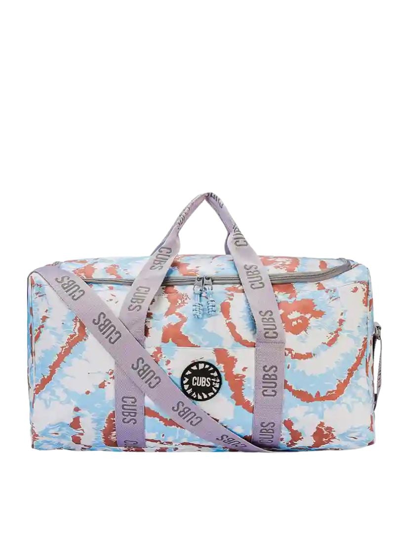 Cubs Baby Blue Tie Dye Weekender Duffel Bag