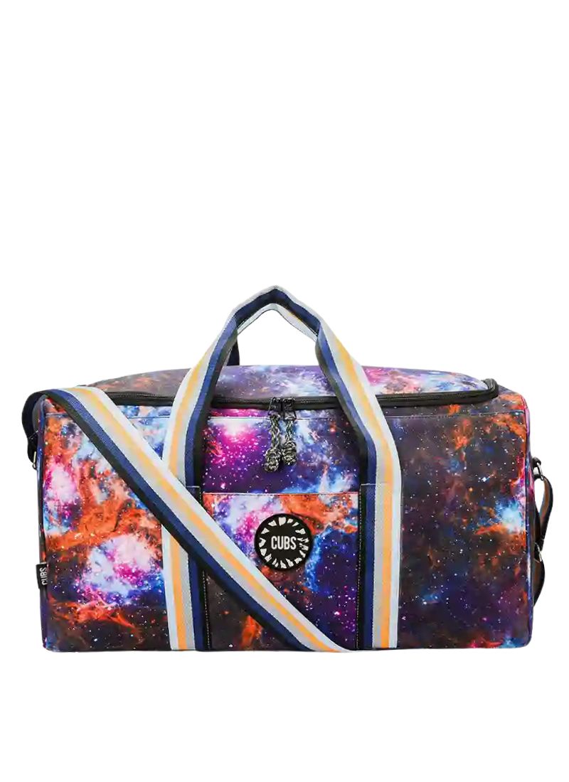 Cubs Purple Galaxy Weekender Duffel Bag