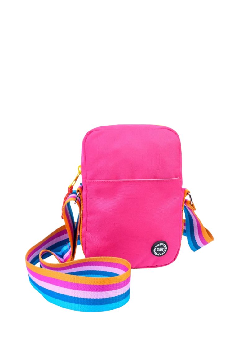Cubs Fuchia/Yellow Cross Body Bag