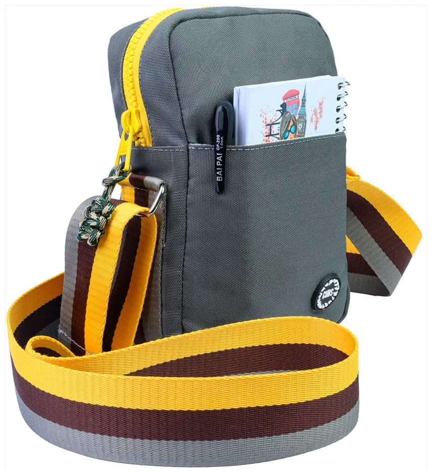 Cubs Army Green/Yellow Cross Body Bag