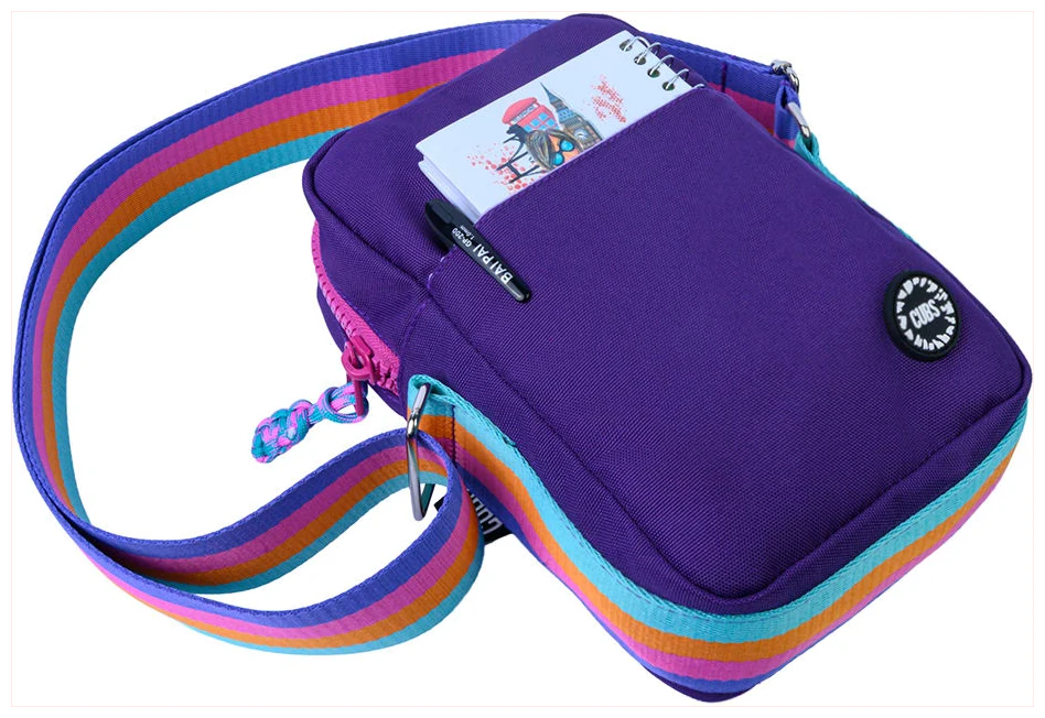 Cubs Purple Cross Body Bag