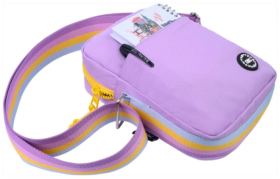 Cubs Lilac/Yellow Cross Body Bag