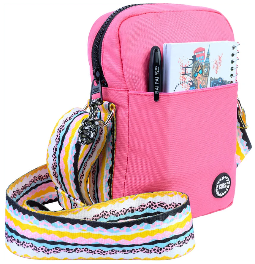 Cubs Pink/Black Cross Body Bag