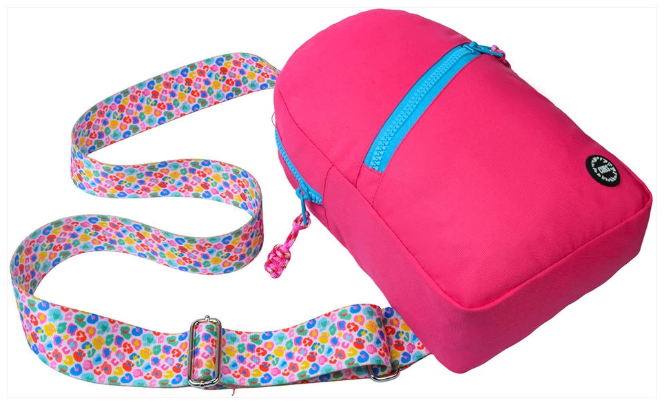 Cubs Hot Pink Sling Bag Zipper Pocket