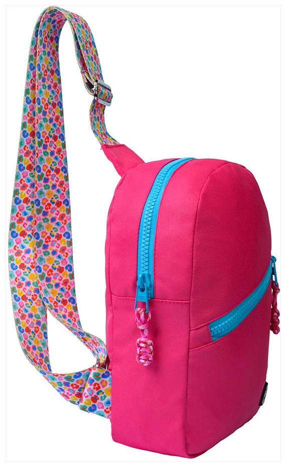 Cubs Hot Pink Sling Bag Zipper Pocket