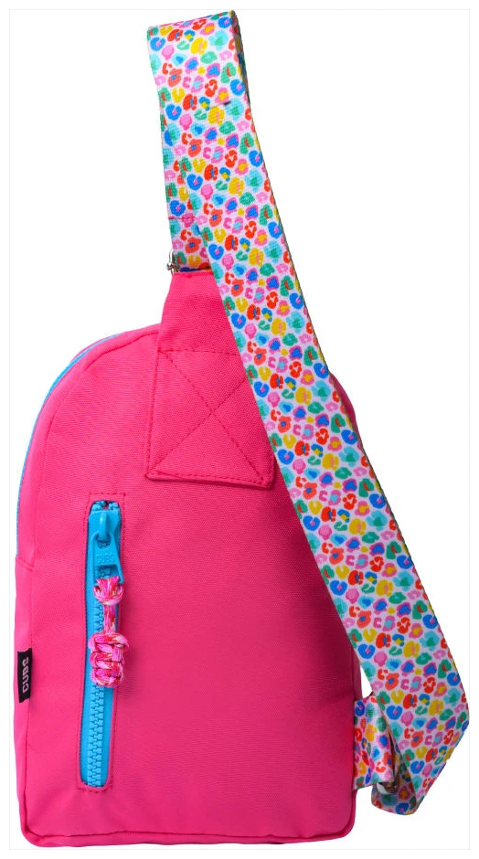Cubs Hot Pink Sling Bag Zipper Pocket