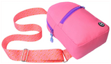 Cubs Pink Sling Bag Zipper Pocket