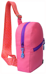 Cubs Pink Sling Bag Zipper Pocket