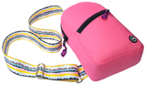 Cubs Pink/Black Sling Bag Zipper Pocket