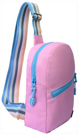 Cubs Light Pink Sling Bag Zipper Pocket