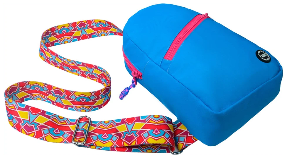 Cubs Blue/Fuchia Sling Bag Zipper Pocket