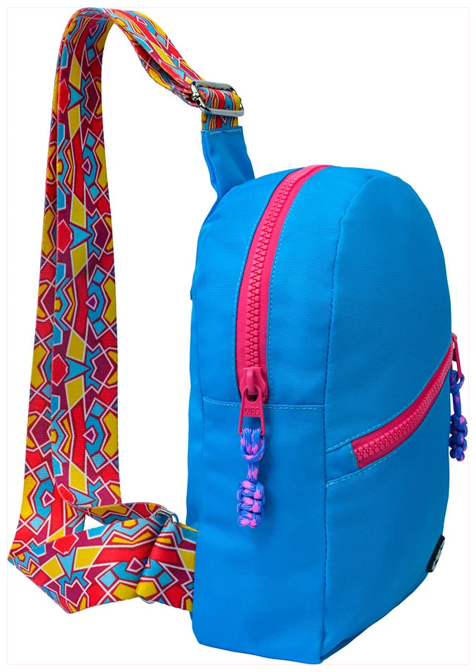 Cubs Blue/Fuchia Sling Bag Zipper Pocket
