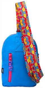 Cubs Blue/Fuchia Sling Bag Zipper Pocket